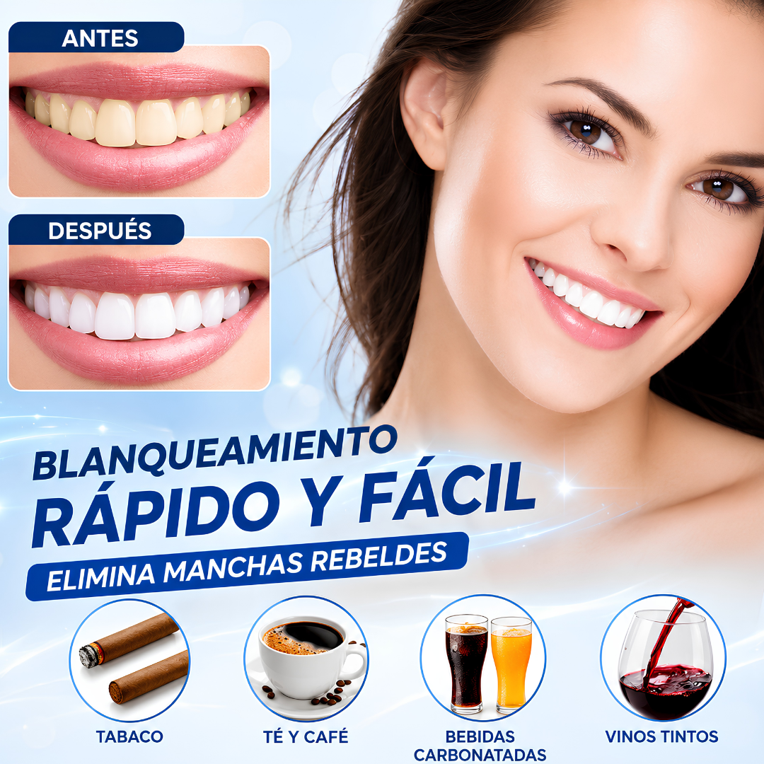 BLANQUEADOR DENTAL LED PORTÁTIL DE 5 LUCES – Sonrisa más blanca en minutos