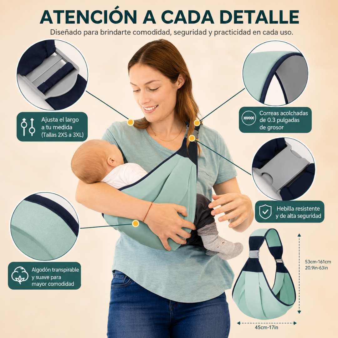 PORTABEBÉ - Comodidad para cargarlo mejor