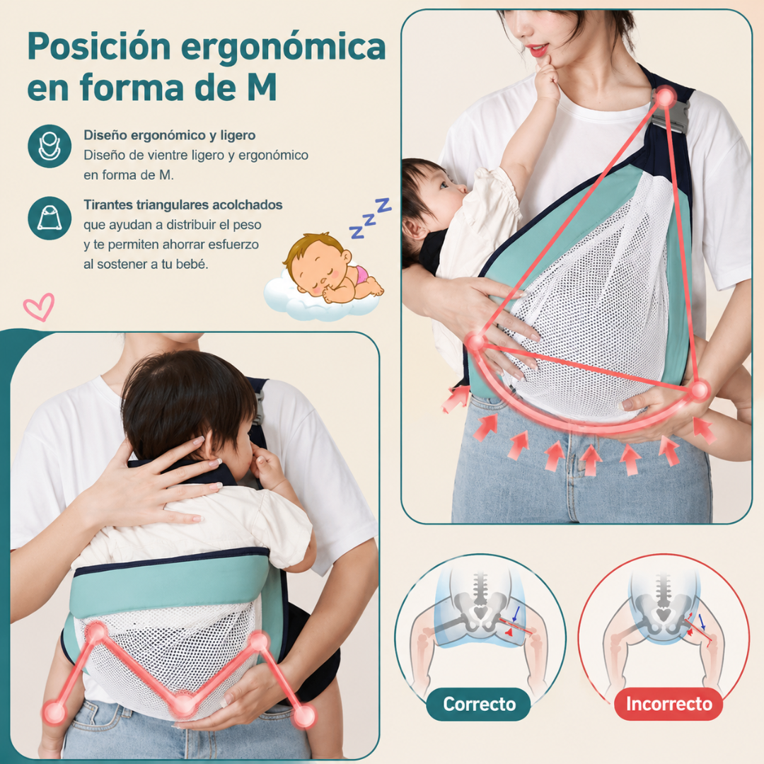 PORTABEBÉ - Comodidad para cargarlo mejor