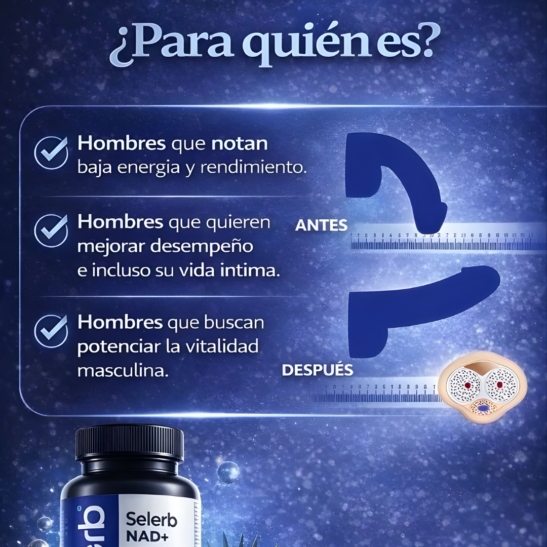 SELER B NAD+ MEN'S COMPLEX 60 CAPS — Energía, rendimiento y vitalidad masculina desde adentro