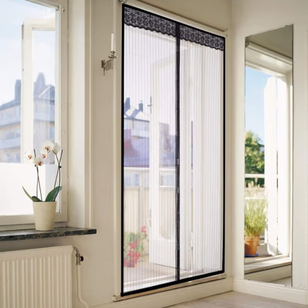 CORTINA MOSQUITERA MAGNÉTICA – Protección para tus hijos, hogar libre de mosquitos y tranquilidad diaria