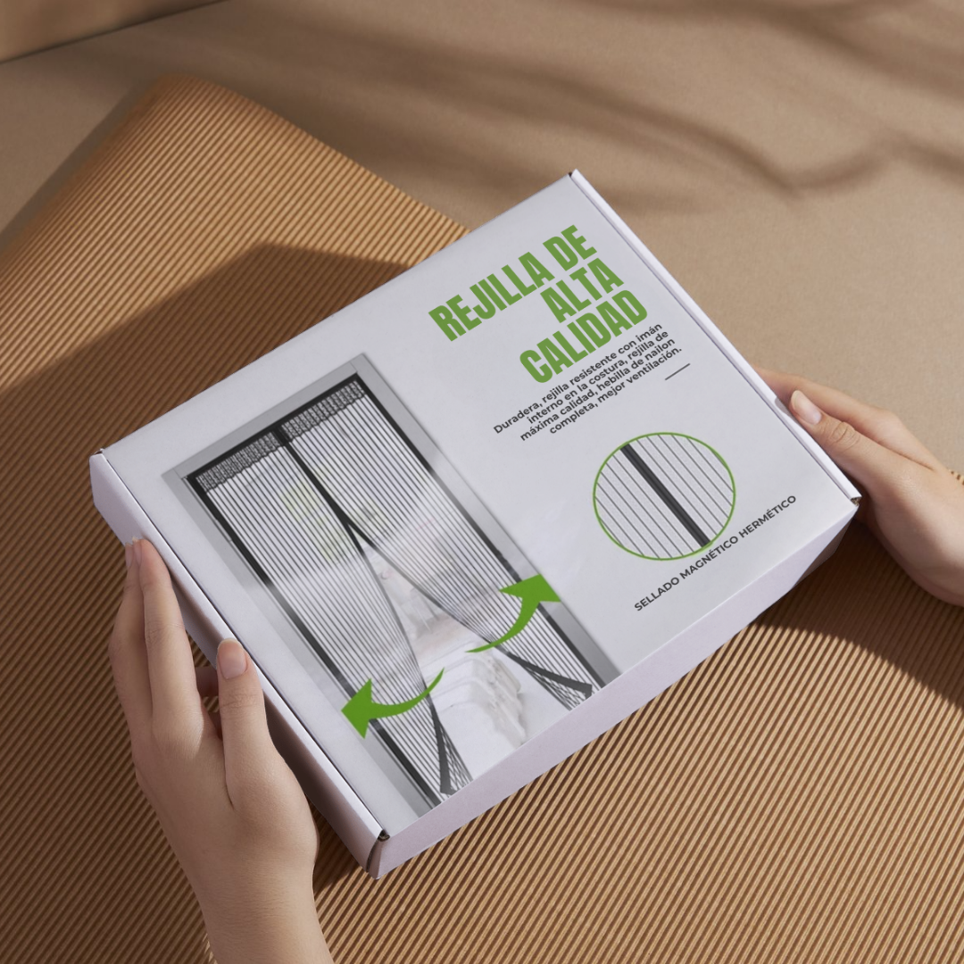 CORTINA MOSQUITERA MAGNÉTICA – Protección para tus hijos, hogar libre de mosquitos y tranquilidad diaria